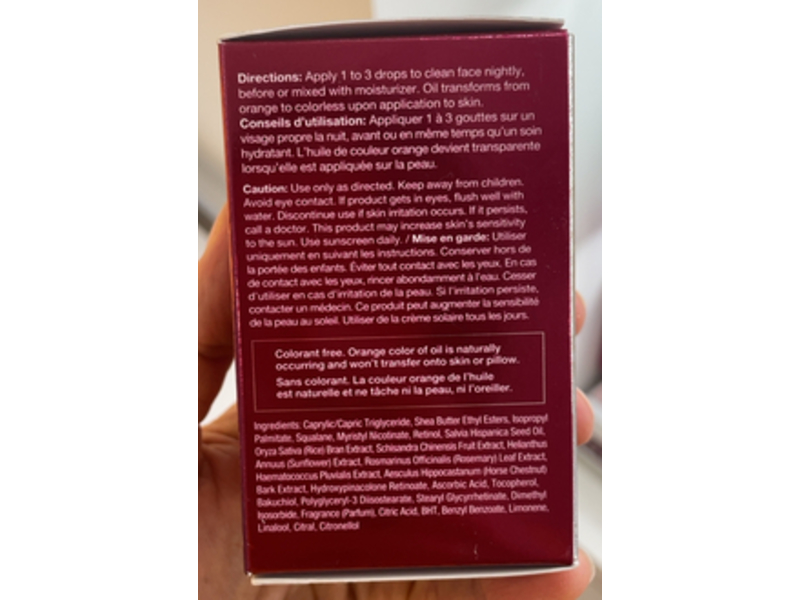 StriVectin Advanced Retinol Star Light Retinol Night Oil, 1 fl oz/30 mL