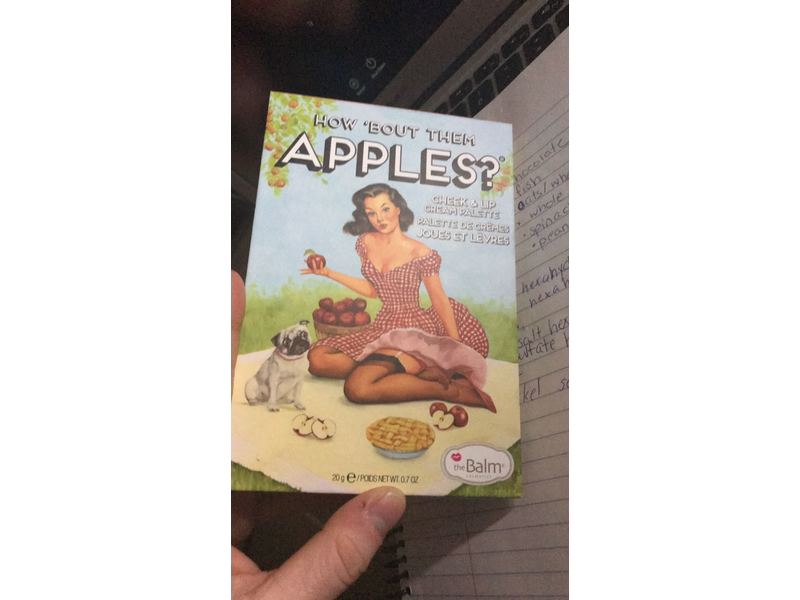 TheBalm How 'Bout Them Apples? Cheek & Lip Cream Palette, 0.7 oz