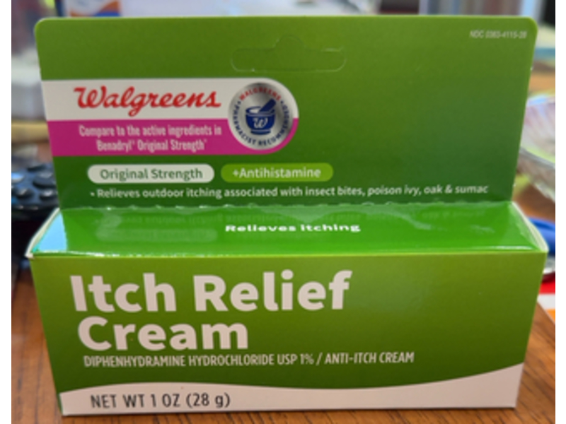 Walgreens Itch Relief Cream, 1 oz/28 g