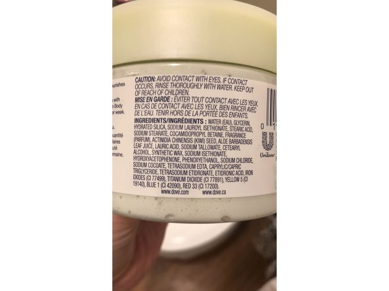 Dove Exfoliating Body Polish, Kiwi & Aloe, 10.5 oz