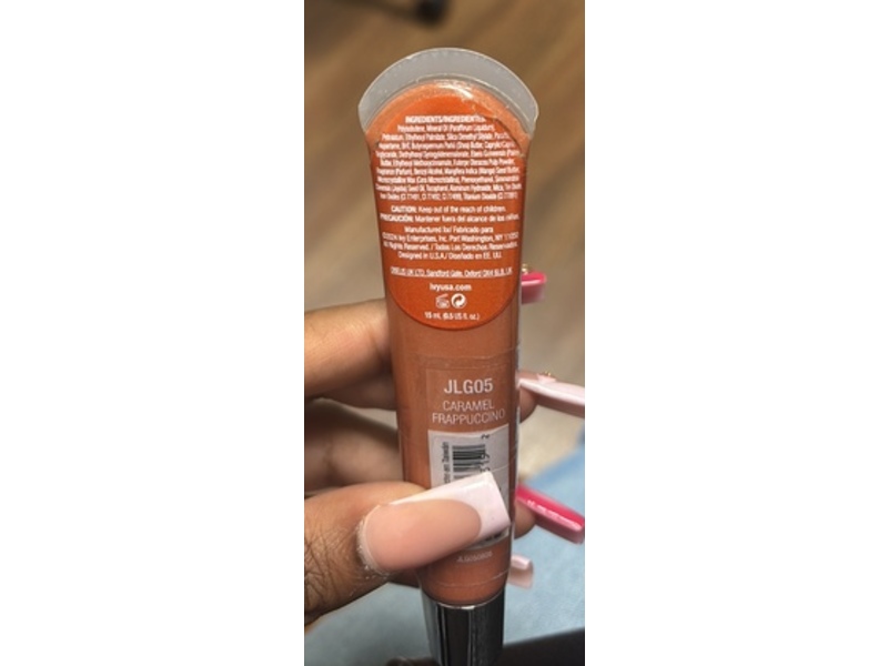 Ruby Kisses Jellicious Lip Gloss, JLG05 Caramel Frappuccino, 0.5 fl oz/15 mL