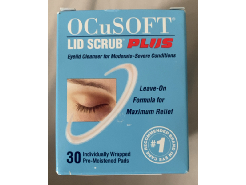 Ocusoft Lid Scrub Plus Eyelid Cleanser Pads, 30 Count