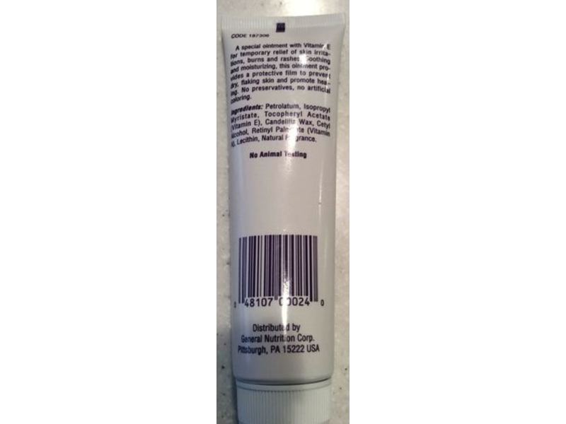 GNC Vitamin E Ointment, 1.75 oz/50 g