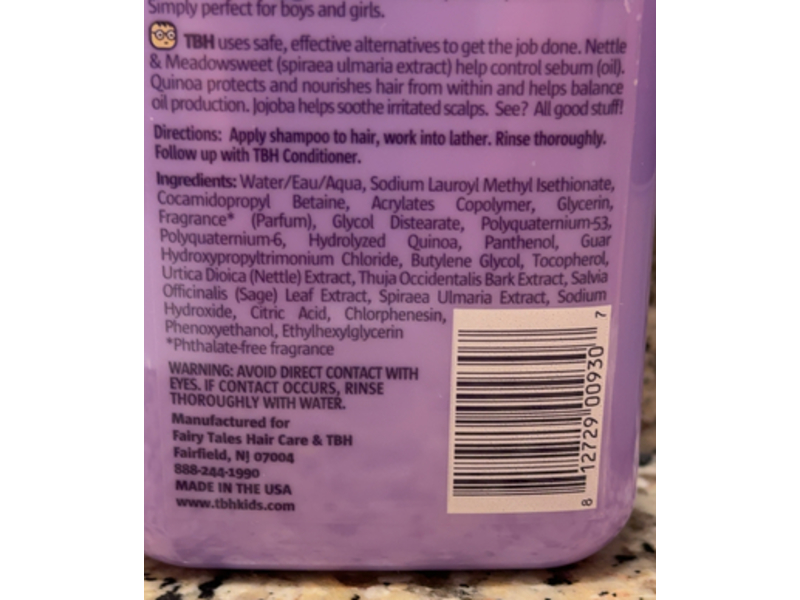 tbh Kids Shampoo, 12 fl oz/355 mL