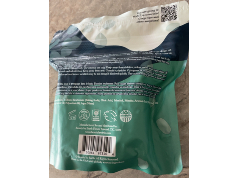 Beauty By Earth Shower Steamers Breath Relief, Eucalyptus Mint, 7 oz/198 g, 7 Count