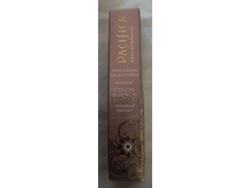 Pacifica Color Quench Lip Tint, Coconut Nectar, 0.15 oz/4.25 g