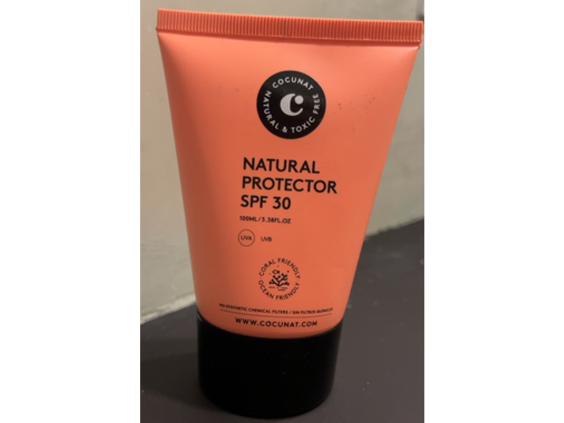 Cocunat Natural Protector, SPF 30, 3.38 fl oz/100 mL