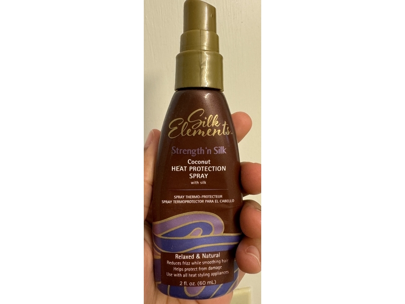 Silk Elements Strength 'N Silk Coconut Heat Protection Spray, 2 fl oz/60 mL