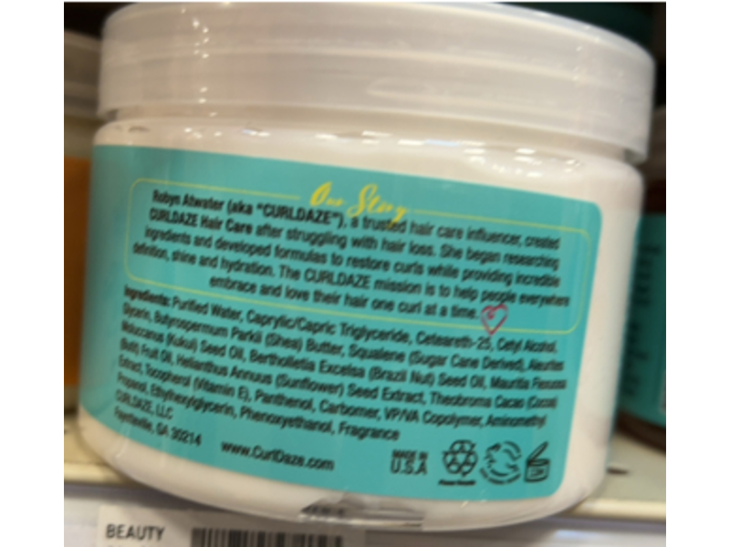 Curldaze Creamy Curl Styler, Kukui Oil, 12 fl oz/355 mL