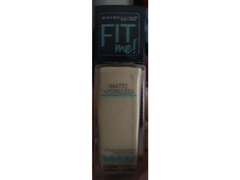 Maybelline New York Fit Me! Matte + Poreless Foundation, Warm Nude 128, 1 oz/30 mL
