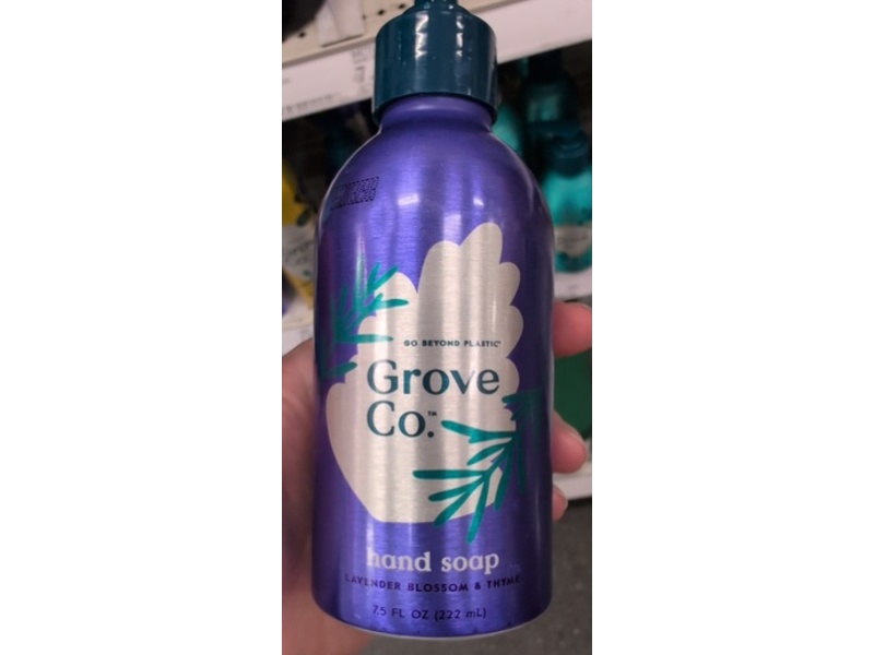 Grove Co. Hand Soap, Lavender Blossom & Thyme, 7.5 fl oz/222 mL