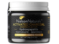 Nelson Naturals Activated Charcoal Toothpaste, Peppermint, 3.3 oz/93 g - thumbnail 1