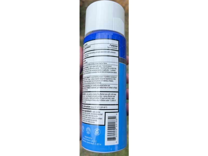 DCH Labs Maximum Strength Numbing Relief Spray, 5% Lidocaine, 5 oz/142 g