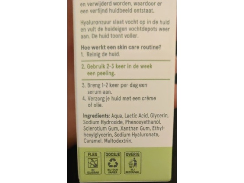 Etos Peeling Exfoliant, Melkzuur 5% + HA, 30 mL