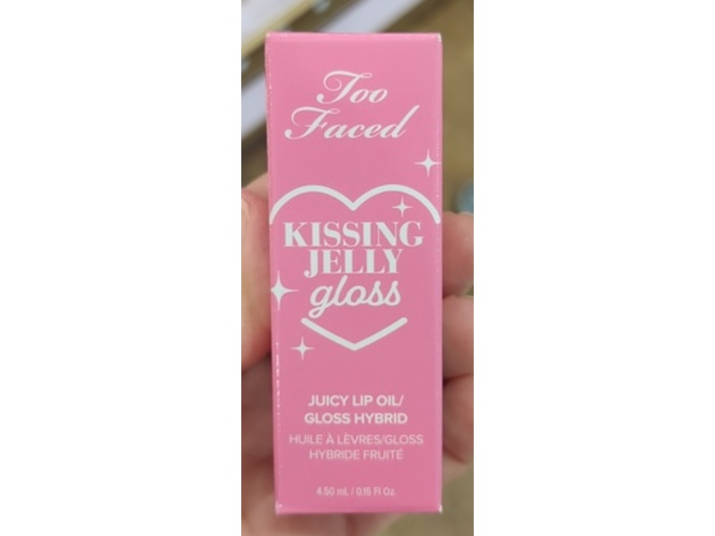 Too Faced Kissing Jelly Gloss Juicy Lip Oil, Pina Colada, 0.15 fl oz/4.50 mL