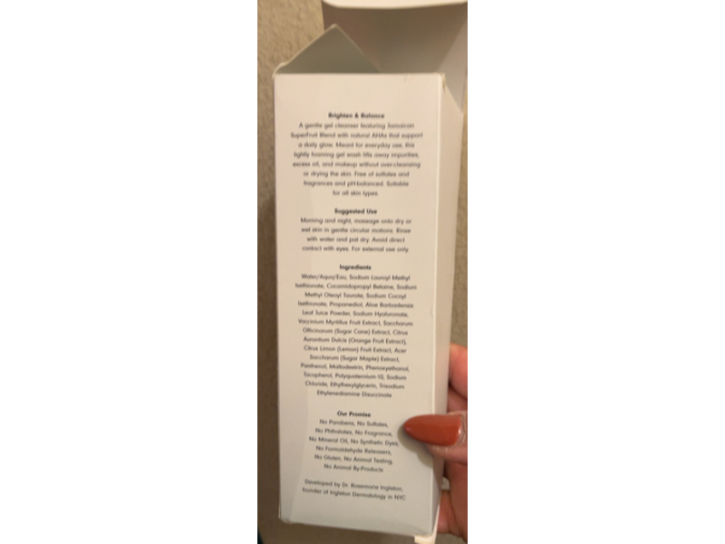 Rose Ingleton MD SuperFruit Gentle Brightening Cleanser, 6 fl oz/180 mL