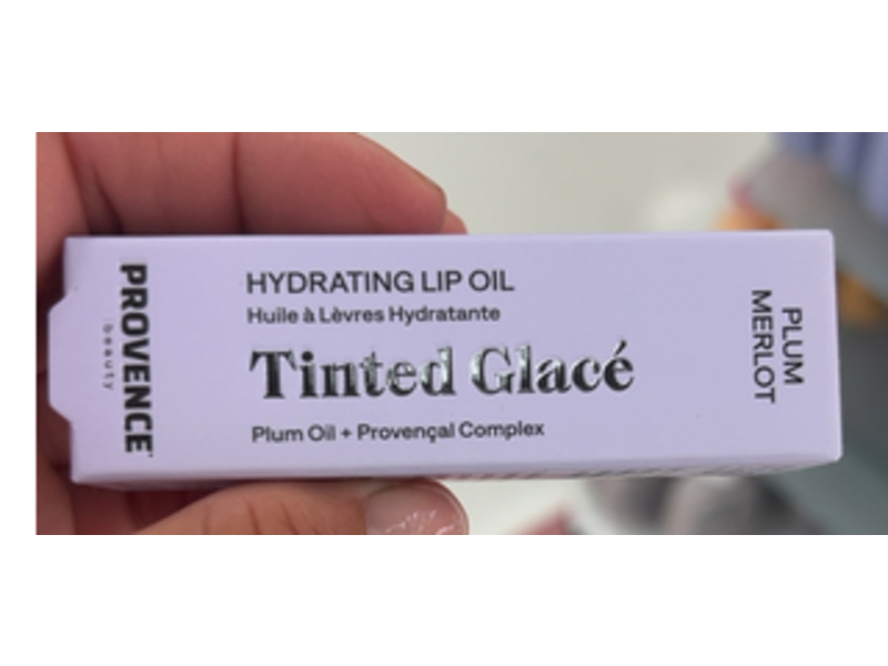 Provence Beauty Plum Merlot Lip Oil, Plum Merlot, 0.2 fl oz/6 mL