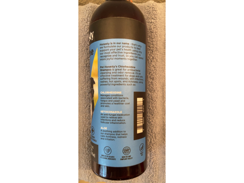 Pet Honesty Shampoo, Chlorhexidine, 16 fl oz/473 mL