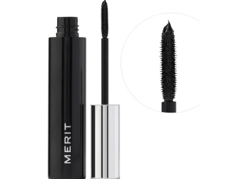 Merit Beauty Volumizing Tubing Mascara, Black, 0.24 oz/7 mL