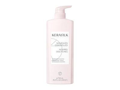 Kerasilk Nourished Controlled Smoothing Shampoo, 25.3 fl oz/750 mL
