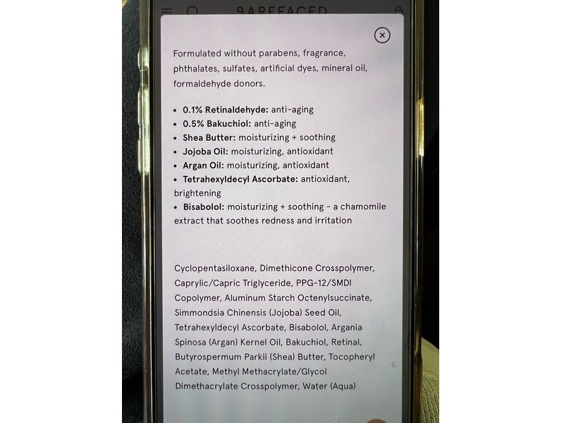 Barefaced Retinal Skin Serum, 1 fl oz/30 mL