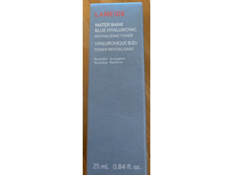 Laneige Water Bank Revitalizing Toner, Blue Hyaluronic, 0.84 fl oz/25 mL