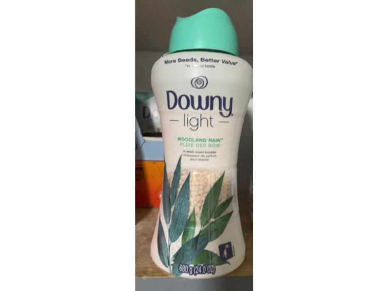 Downy Light Laundry Scent Booster Beads, Woodland Rain, 24 oz/680 g