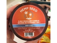 Earthly Body 3-In-1 Massage Candle, Hemp Seed, Deep Dive, 6 oz/170 g - thumbnail 1