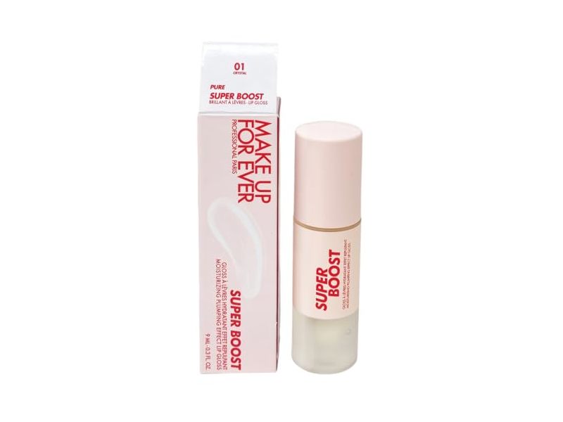 Make Up For Ever Super Boost Lip Gloss, 01 Crystal, 0.3 fl oz/9 mL