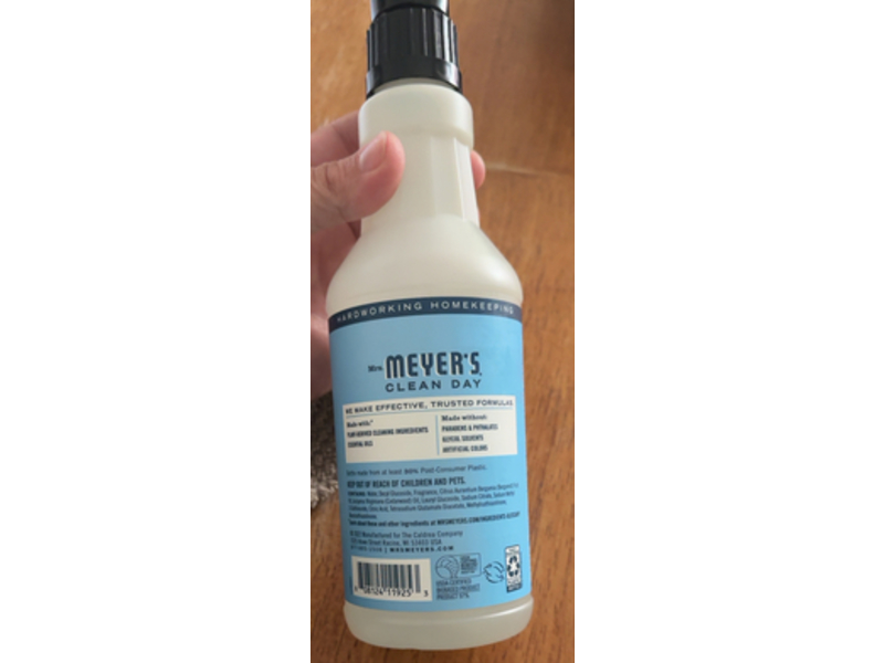 Mrs. Meyer's Clean Day Multi-Surface Everyday Cleaner, Rain Water, 16 fl oz/473 mL, Pack Of 3