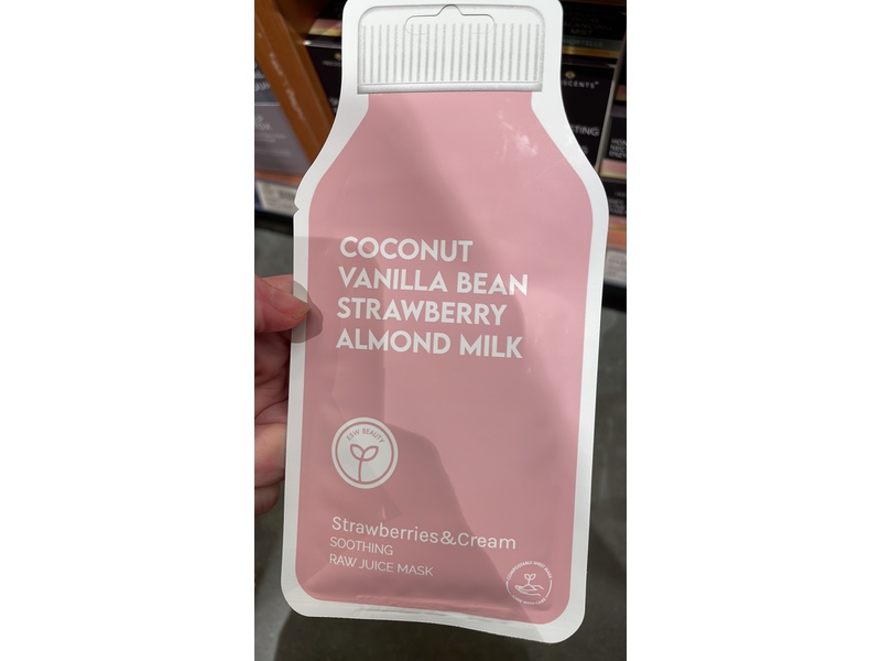 ESW Beauty Soothing Raw Juice Mask, Strawberries & Cream, 1 Count