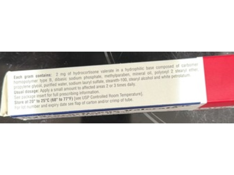 Hydrocortisone Valerate Ointment 0.2%, 60 g, Taro (Rx)