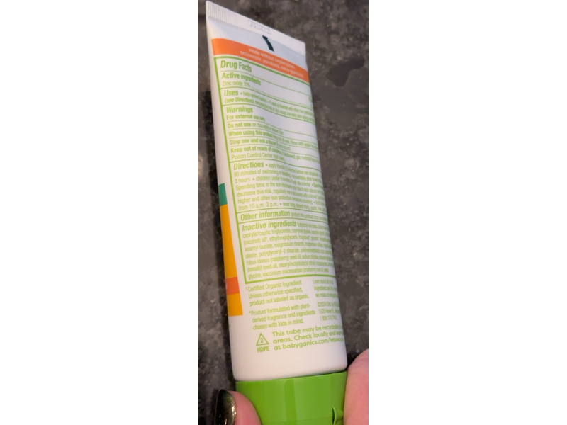 Babyganics Kids Sheer Blend Mineral Sunscreen, SPF 50, 3 fl oz/89 mL