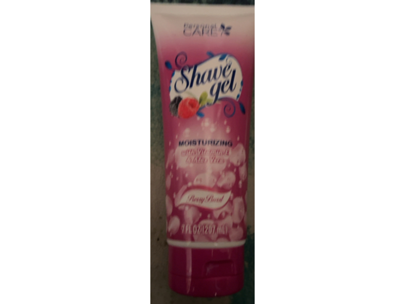 Personal Care Moisturing Shave Gel, Vitamin E & Aloe Vera, 7 fl oz/207 mL