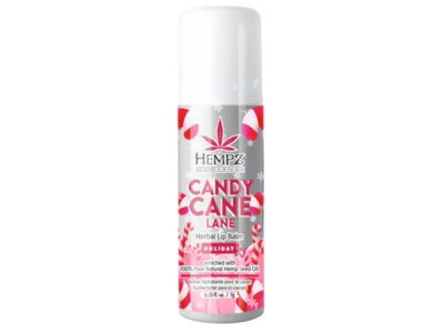 Hempz Candy Cane Lane Herbal Lip Balm, Holiday, 0.25 oz/7 g