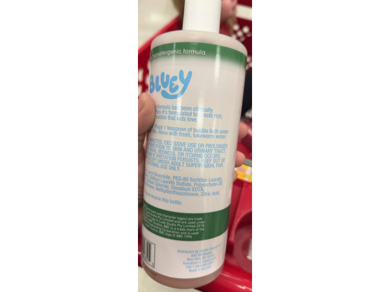 Bluey Happy Bubble Bath, Shea Butter, 32 fl oz/946 mL