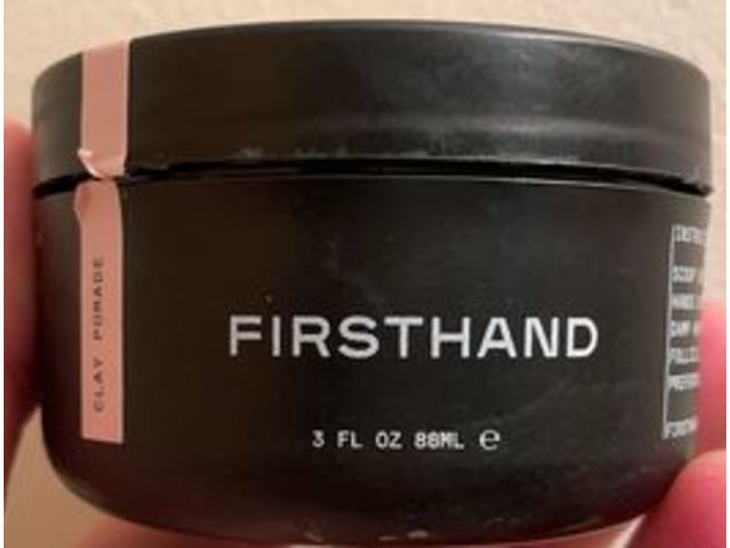 Firsthand Clay Pomade, Firm Hold & Matte Finish, 3 fl oz/88 mL
