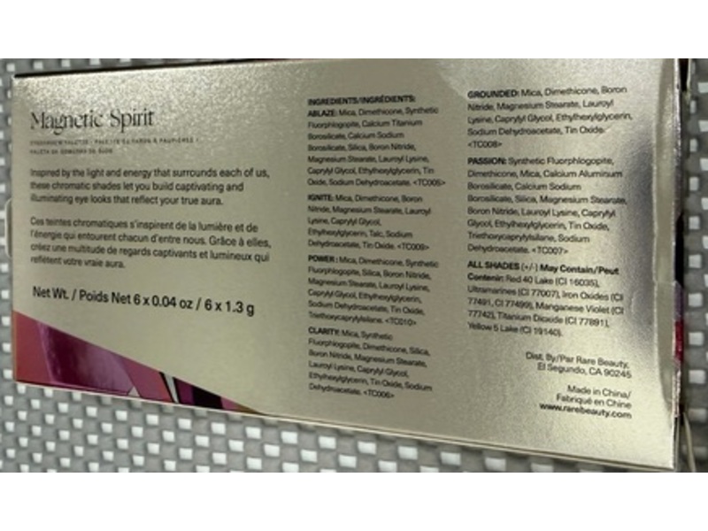 Rare Beauty Eyeshadow Palette, Magnetic Spirit, 0.04 fl oz/1.3 g