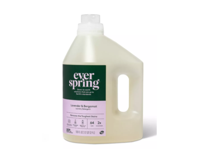 Ever Spring Laundry Detergent, Lavender & Bergamot, 64 Loads, 100 fl oz/2.9 L