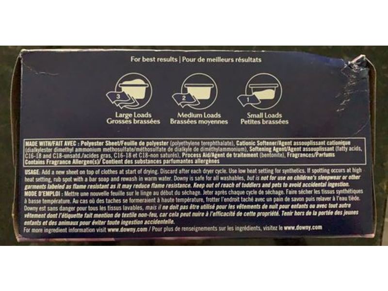 Downy Infusions Calm Dryer Sheets, Lavender & Vanilla Bean, 200 Count