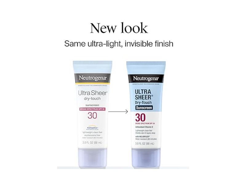 Neutrogena Helioplex Ultra Sheer Dry Touch Sunscreen, SPF 30, 3.0 fl oz/88 mL