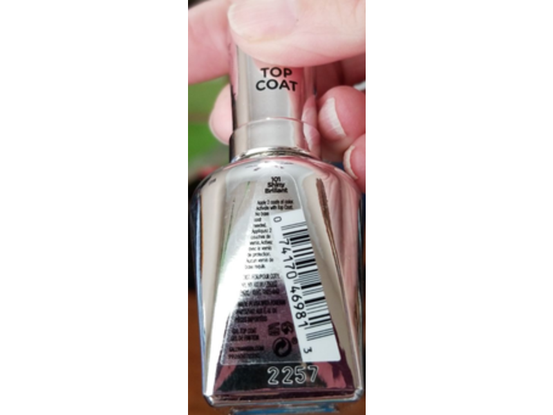 Sally Hansen Top Coat Miracle Gel, Shiny Top Coat, 0.5 fl oz/14.7 mL