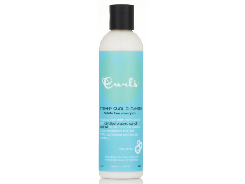 Curls Creamy Curl Cleanser Sulfate Free Shampoo, 8 fl oz/240 mL