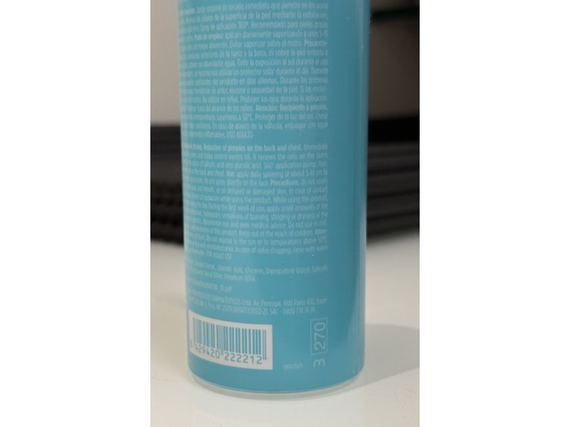 Isdin Oily Skin Acniben + Body Spray, 150 mL