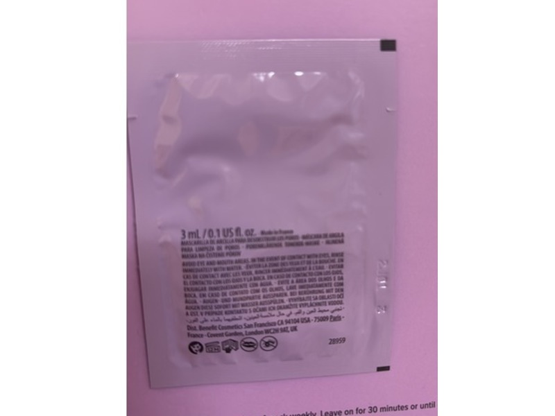 Benefit Deep Retreat The Porefessional Pore-Clearing Clay Mask, 0.1 fl oz/3 mL