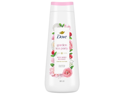 Dove Garden Tea Party Nourishing Body Wash, Rose Berry Bouquet, 20 fl oz