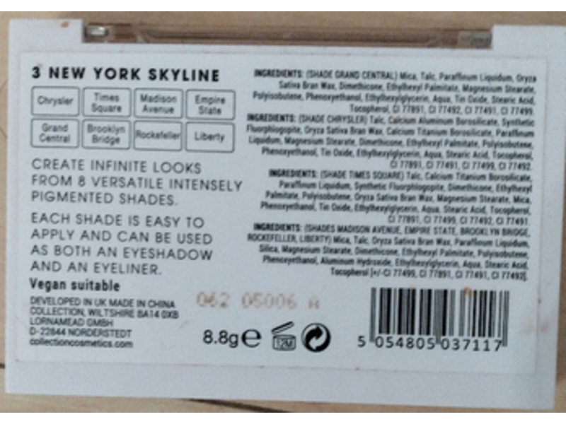Collection New York Skyline Eye Palette, 8.8 g