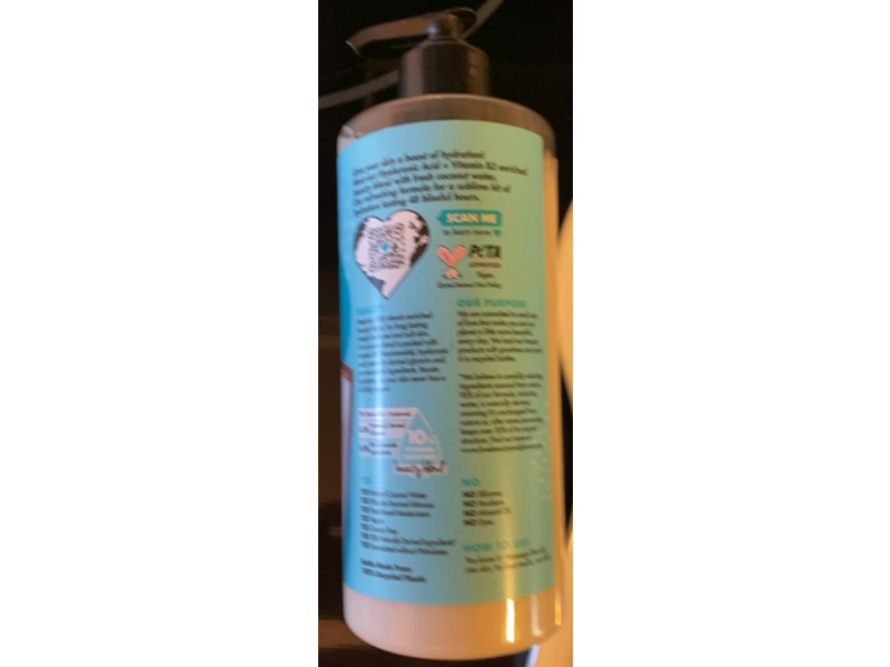 Love Beauty & Planet Body Lotion, Coconut Water + Hyaluronic Acid, 16 fl oz/473 mL, Pack Of 2