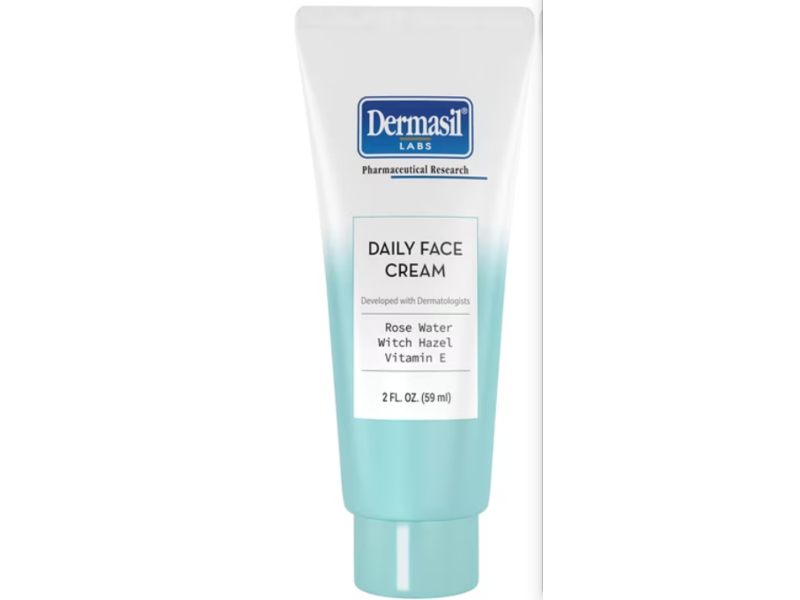 Dermasil Daily Face Cream, Rose Water, Witch Hazel & Vitamin E, 2 fl oz/59 mL, Pack Of 2