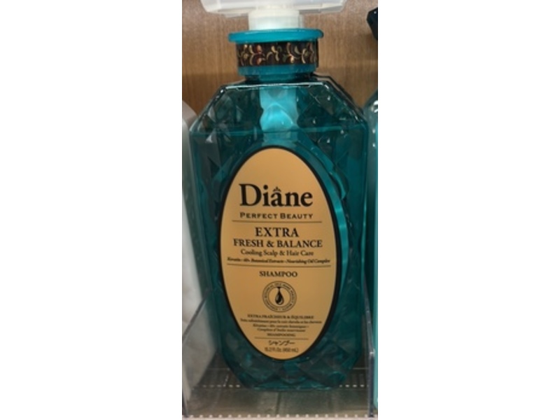Diane Perfect Beauty Extra Fresh & Balance Cooling Scalp & Hair Care Shampoo, 15.2 fl oz/450 mL